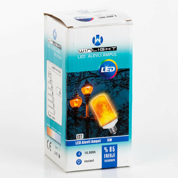 Winlight Led Ampul 5W Alevli Sarı