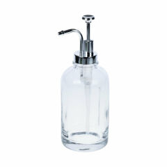 Yakut Sıvı Sabunluk Cam 500 Ml Yuvarlak Şeffaf