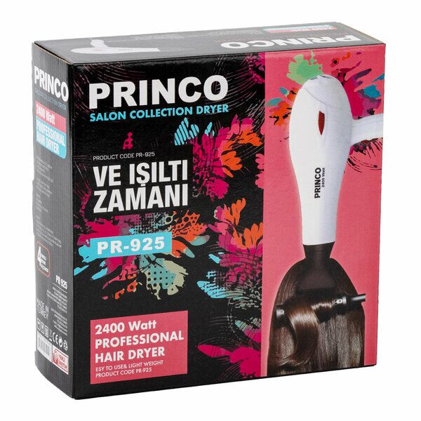 Princo Saç Kurutma Fön Makinesi 2400 W Beyaz