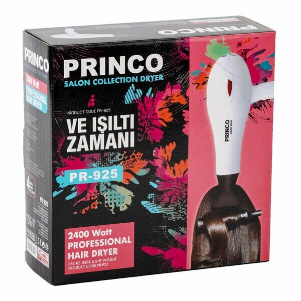 Princo Saç Kurutma Fön Makinesi 2400 W Beyaz
