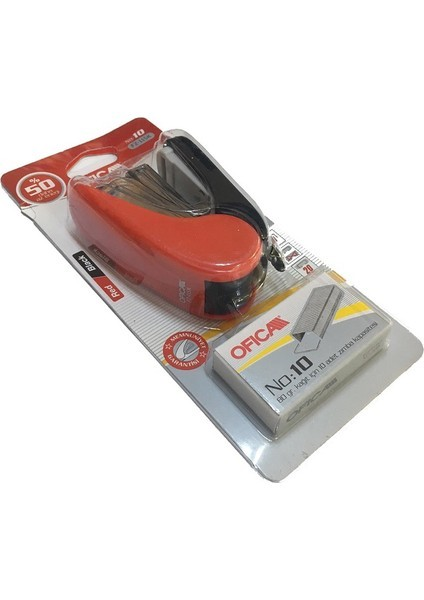 Ofica No:10 Tasarruflu Zımba Zımba Teli Seti Kırmızı