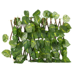Yapay Sarmaşık Büyük Yapraklı Balkon Çiti 3 M X 120 Cm