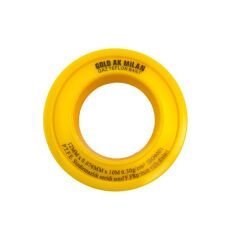 Beyazsu Gold Ak Milan Teflon Bant Gaz 12 Mm 10 Mt Sarı