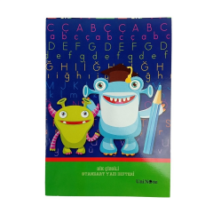 Çınar 30 Yaprak Yazı Defter Küçük Boy Karton Kapak Karışık Renkli