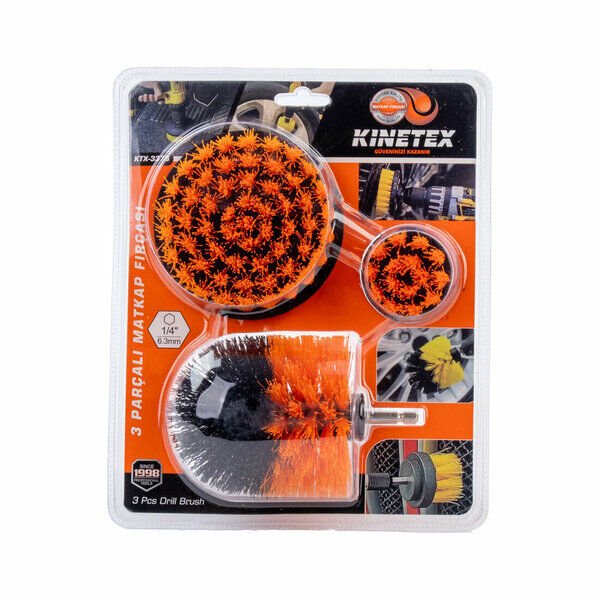 Kinetex Fırçalama Seti 3 Parça Turuncu