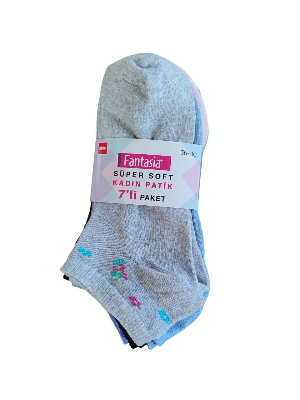 Şirin Fantasia 7 Li Paket Bayan Patik