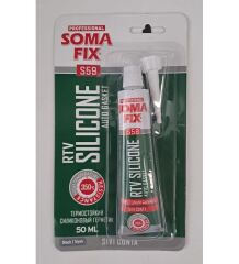 Somafix Rtv Tüp Silikon Sıvı Conta  50 Ml 70 Gr Siyah
