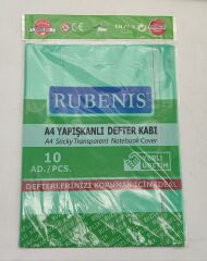 Rubenis Defter Kabı Yapışkanlı A4 Buzlu 10 Lu Yeşil
