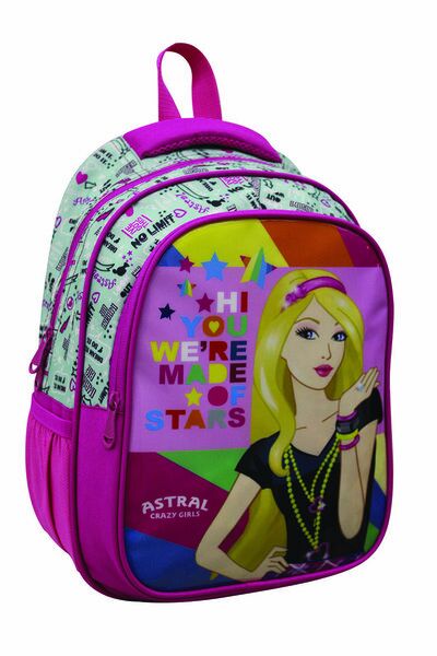 Astral Kids İlkokul Çantası Beslenmeli Cartoon Barby-Stars
