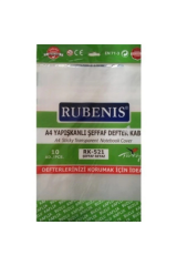 Rubenis Defter Kabı Yapışkanlı A4 Buzlu 10 Lu Şeffaf