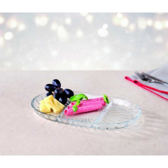 Kaveh Selena Bölmeli Kayık Sunum Tabak 18 X 15 Cm