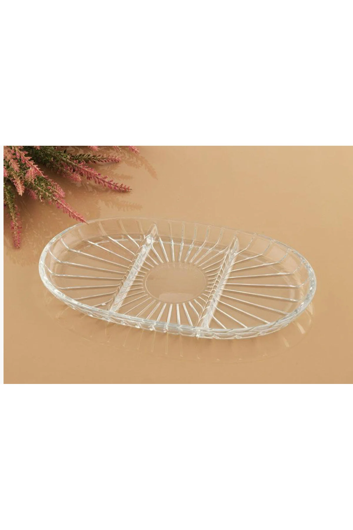 Kaveh Selena Bölmeli Kayık Sunum Tabak 18 X 15 Cm