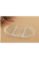 Kaveh Selena Bölmeli Kayık Sunum Tabak 18 X 15 Cm