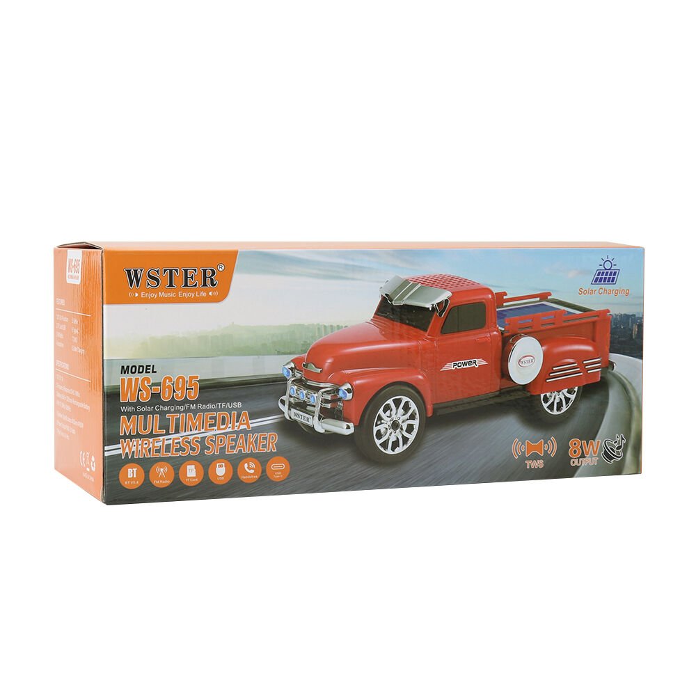 Wster Nostalji Müzik Çalar Klasik Araba 8 W Ws-695 Solar