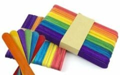 Puti Ahşap Dil Çubuğu Büyük 50 Li