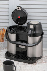Cooker Termos Çelik 5 Lt Çift Katlı Siyah