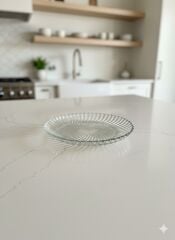 Kaveh Santa Balık Sırtı Tabak 1 Adet 25 Cm Şeffaf
