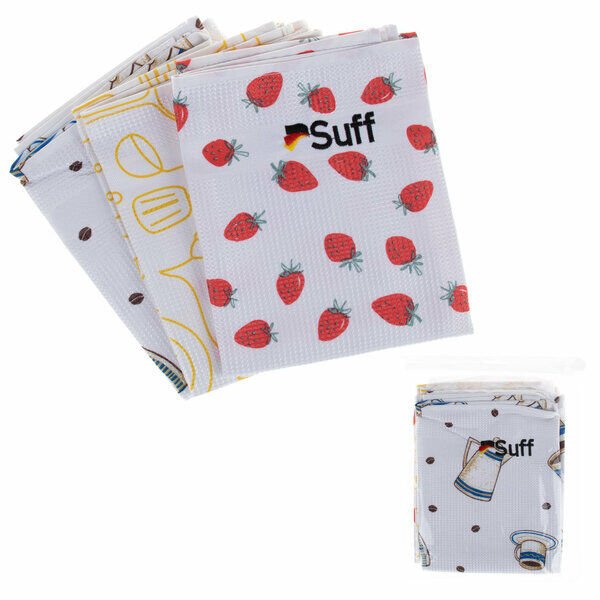 Suff Bez Cam ve Yüzey Mutfak Serisi 3 Lü 60X40 Cm Beyaz