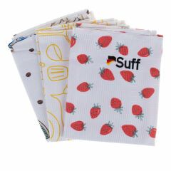 Suff Bez Cam ve Yüzey Mutfak Serisi 3 Lü 60X40 Cm Beyaz