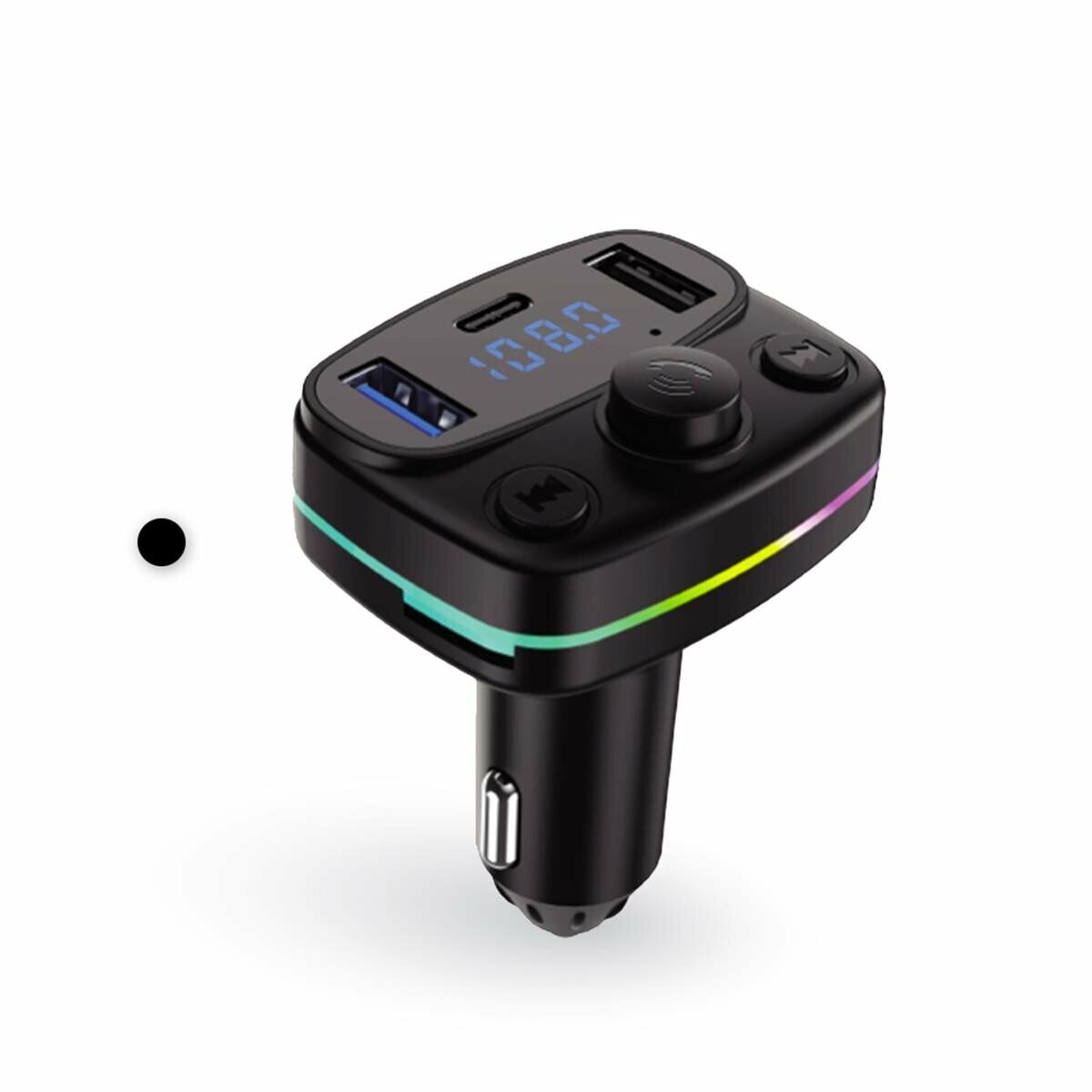 Acl Araç Transmıtter Modülatör Bluetooth MP3 Çalar Ve Şarj Cihazı Siyah