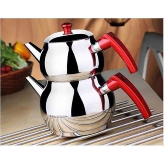 İpeksaray Erbiş Çaydanlık Takımı Küre Mini Boy Bakalit Kulp