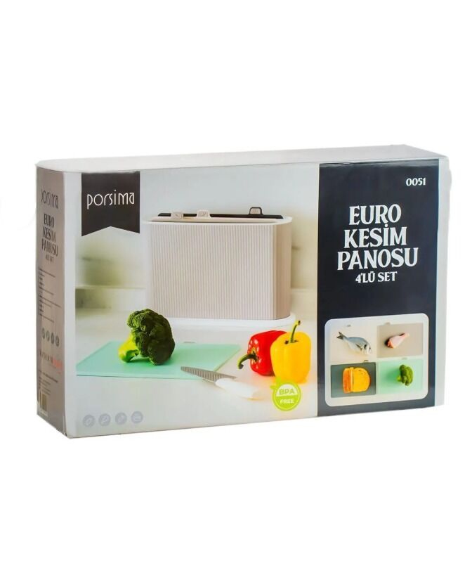 Porsima 4 Lü Kesim Panosu 0051 Gri