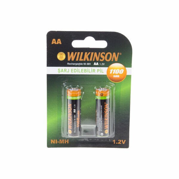 Wilkinson Pil Kalem Şarjlı 1100 Mah 1.2 V 2 Li Kart AA