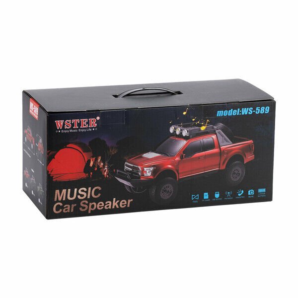 Wster Nostalji Müzik Çalar Klasik Araba Pıckup 10 W Ws-589 Siyah