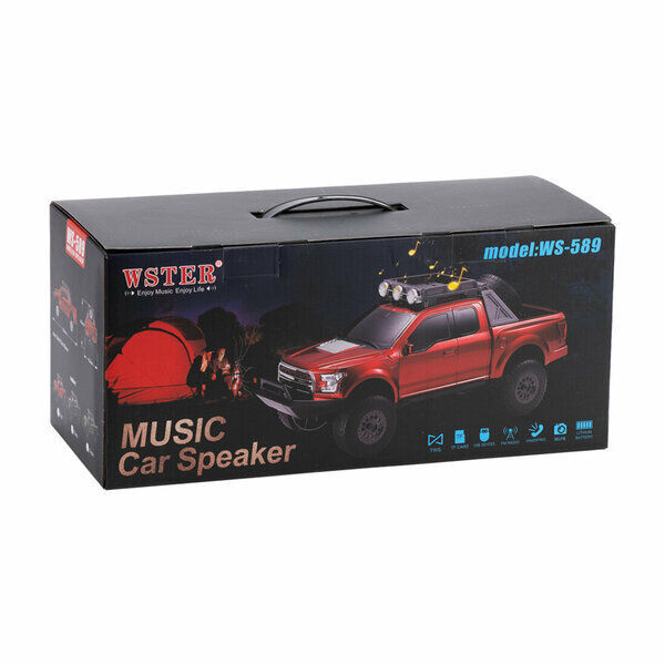 Wster Nostalji Müzik Çalar Klasik Araba Pıckup 10 W Ws-589 Siyah