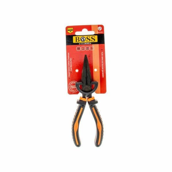 Boss Karga Burnu Çelik Siyah No6 160mm Askı Kartelalı Turuncu