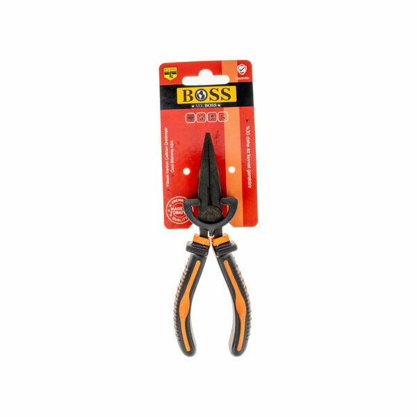 Boss Karga Burnu Çelik Siyah No6 160mm Askı Kartelalı Turuncu
