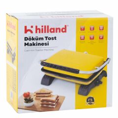 Hilland Tost Makinesi 1800 W Demir Döküm Sarı