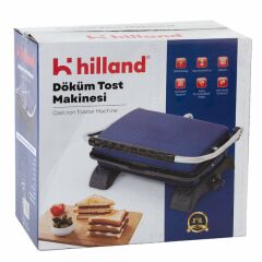 Hilland Tost Makinesi 1800 W Demir Döküm Lacivert