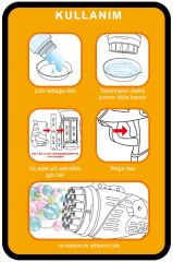 Kayyum Duck Pilli Köpük Atan Tabanca Oyuncağı 23 Delikli Bubble Gun
