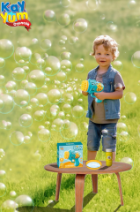 Kayyum Duck Pilli Köpük Atan Tabanca Oyuncağı 23 Delikli Bubble Gun Mavi