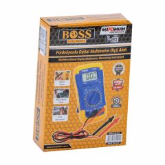 Boss Multimetre Ölçme Aleti Fonksiyonlu Dijital Sarı