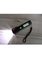 Sdr-6617  Şarjlı El Feneri Metal