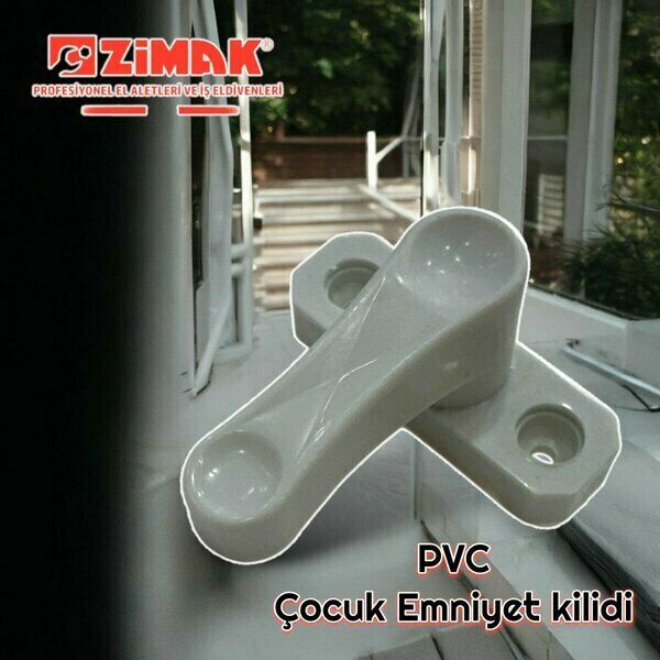 Zimak Pvc Emniyet Kilidi Beyaz