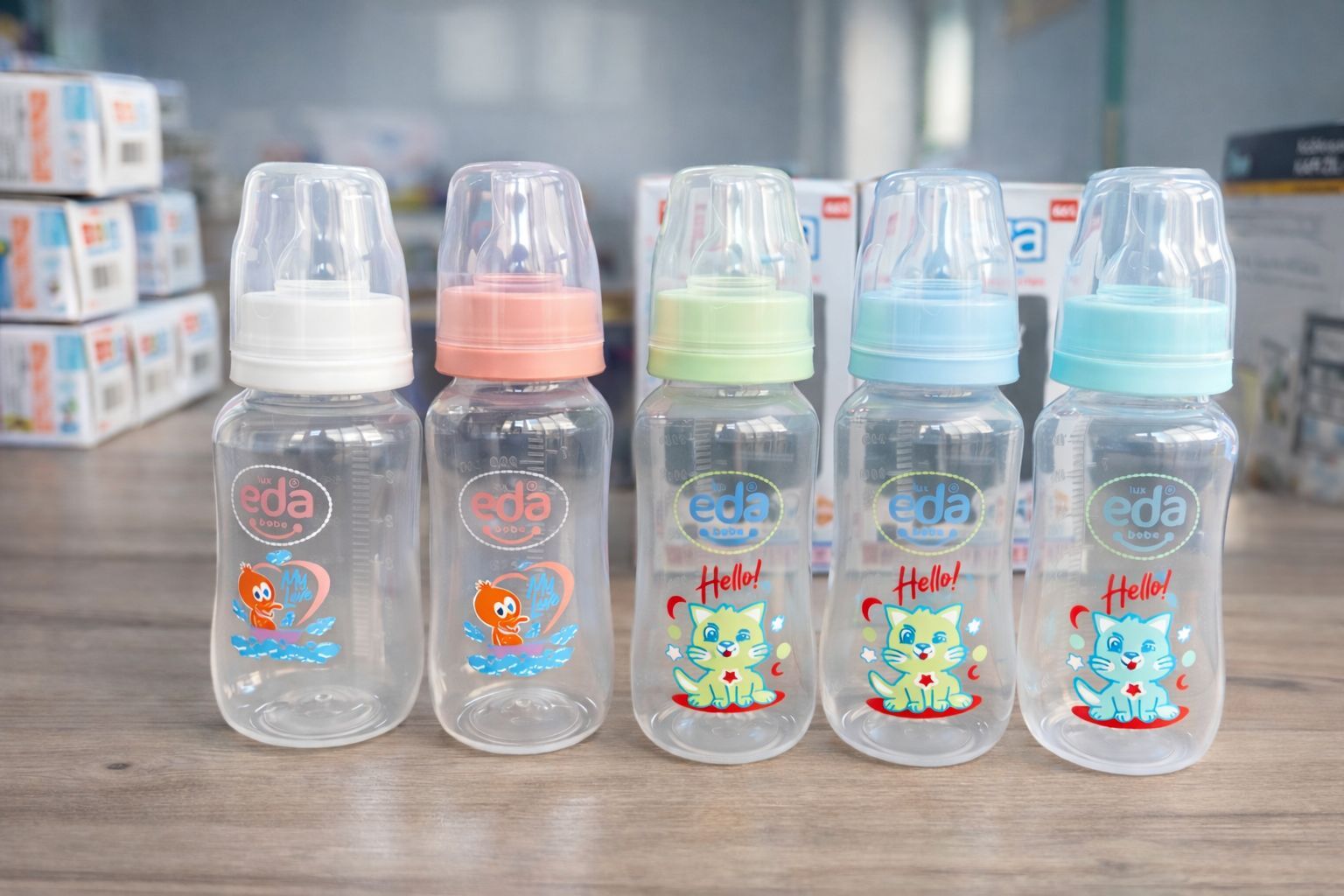 Eda Biberon 250 Ml Pp Beyaz