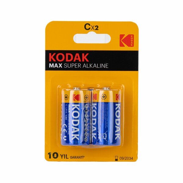 Kodak Pil Orta Alkalin Max Süper 2 Li