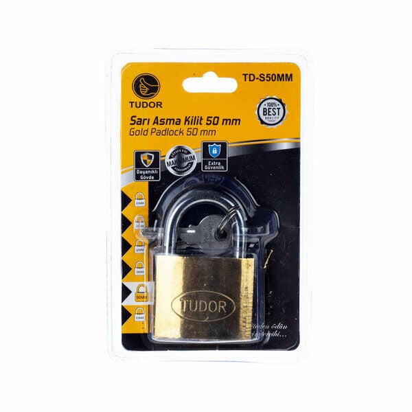 Tudor Asma Kilit  No.50 Mm Gold