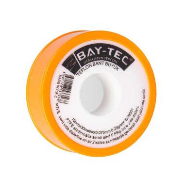 Baytec Teflon Bant 19 Mm X 30 Mt Beyaz