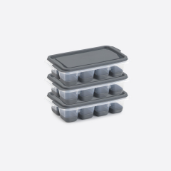 Dünya Buz Kalıbı Silikon Mini Kapaklı 3 Lü