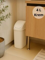 Lova Çöp Kovası Deco Slim 4 Lt Krem