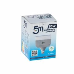 5M Led Ampül Kare Torch 50 W Beyaz