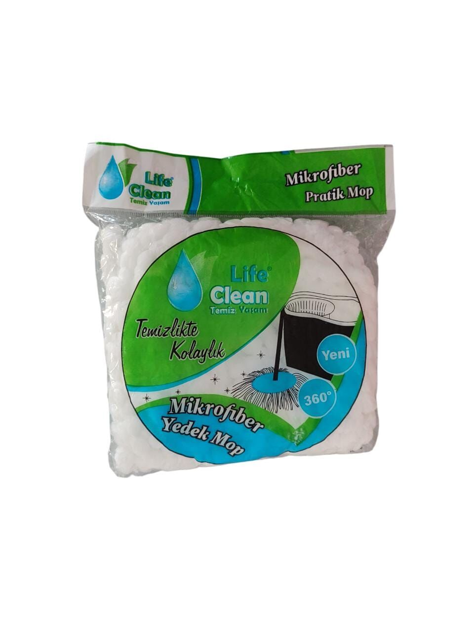 Life Clean Mikrofiber Pratik Yedek Mop Beyaz