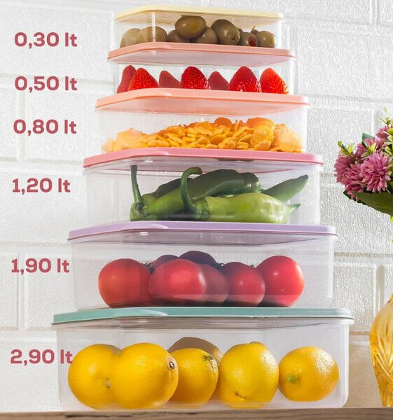 Organizers Saklama Kabı Seti 6 Lı