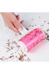 Omilife Tüy Ve Toz Toplama Rulosu Yıkanabilir Temizleyici Aparat Fenomen Ürün Pembe