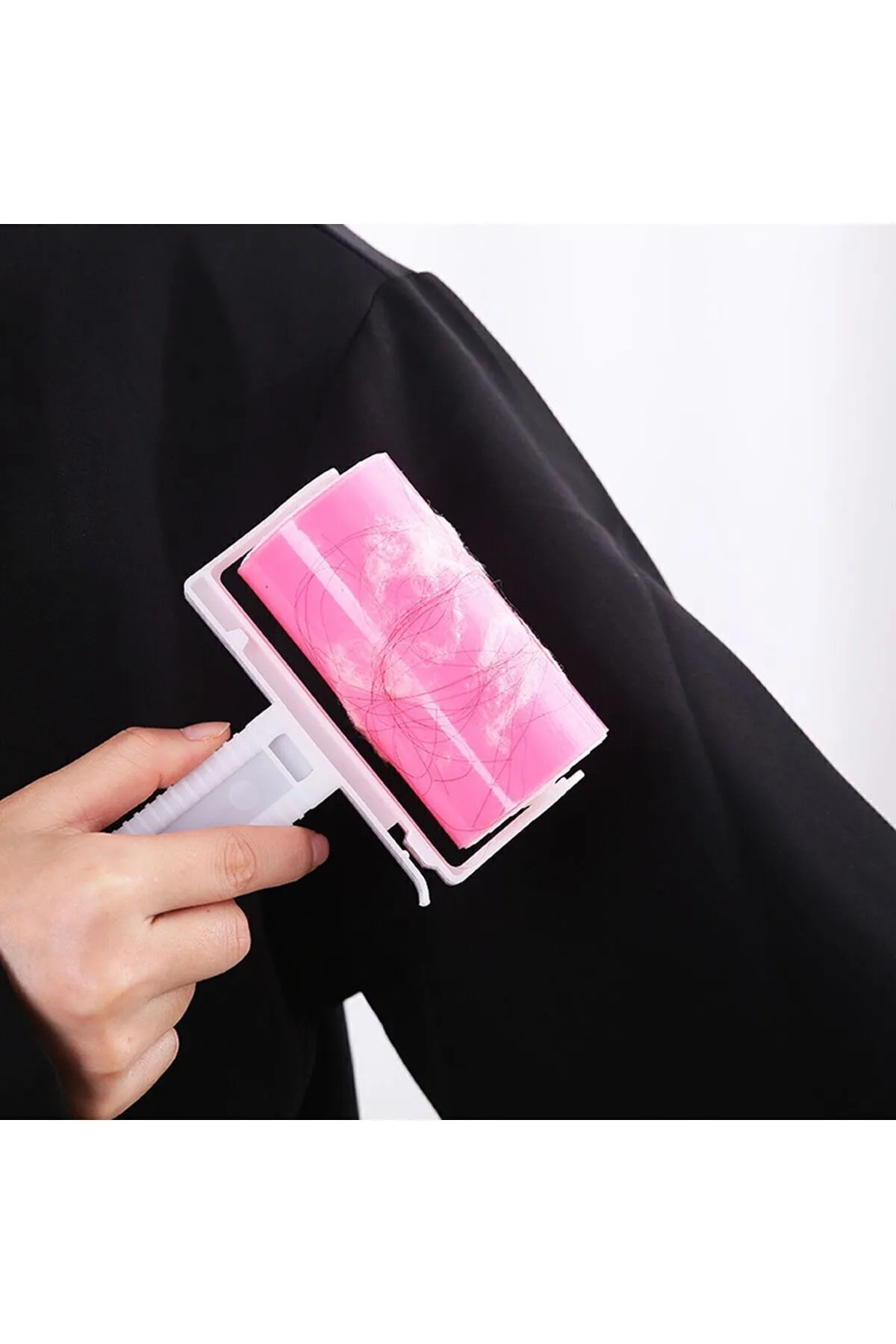 Omilife Tüy Ve Toz Toplama Rulosu Yıkanabilir Temizleyici Aparat Fenomen Ürün Pembe