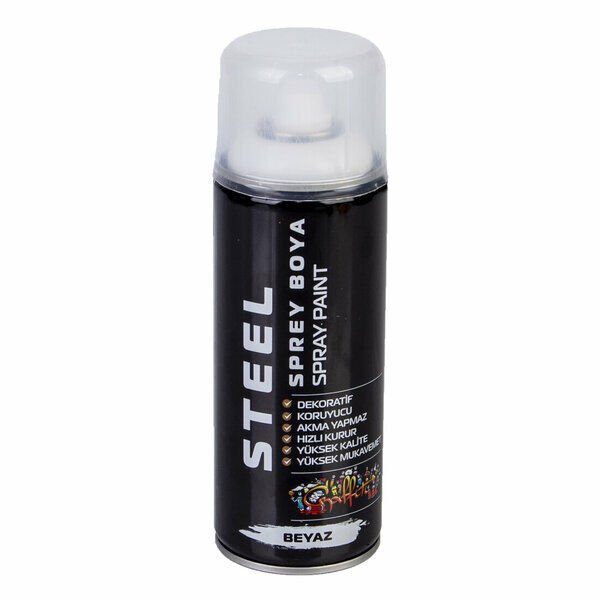 Steel Sprey Boya  400 Ml Beyaz